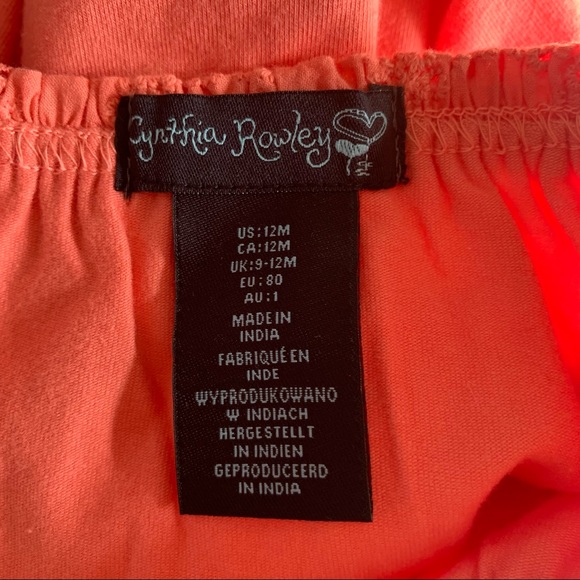 Cynthia Rowley Girls Tank/Shorts Set Size 12M - Picture 7 of 10